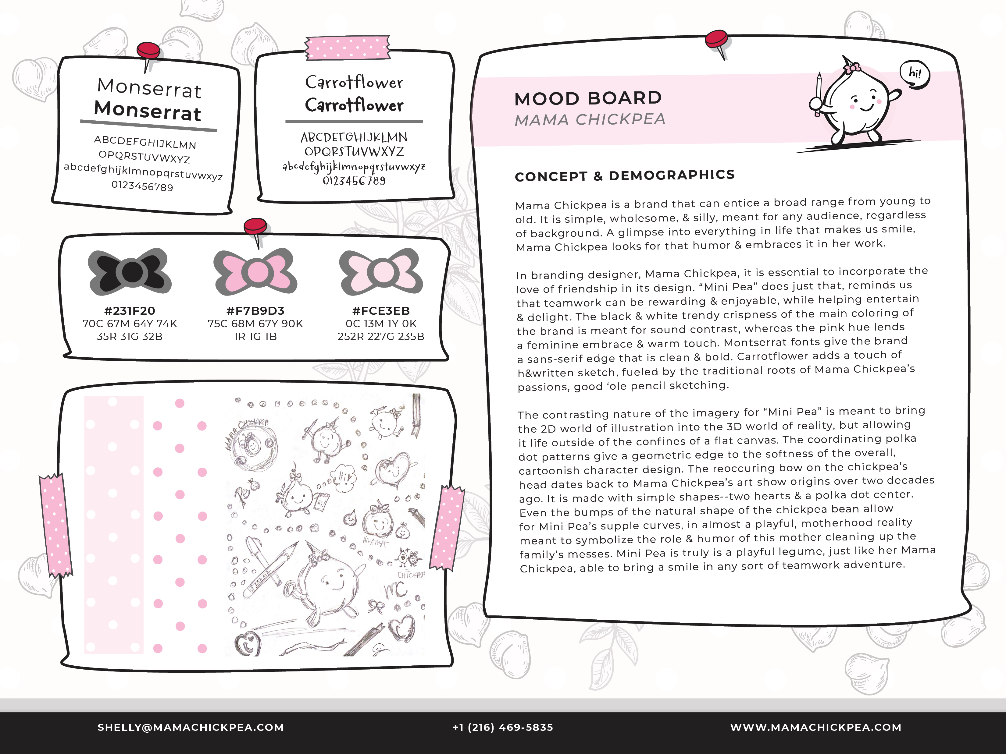 Mama Chickpea Brand Moodboard